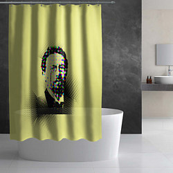Шторка для душа Портрет Чехова, цвет: 3D-принт — фото 2