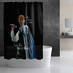 Шторка для душа Thin White Duke David Bowie Isolar Tour, цвет: 3D-принт — фото 2