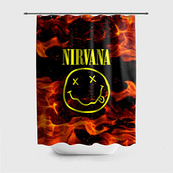 Шторка для душа NIRVANA огонь, цвет: 3D-принт