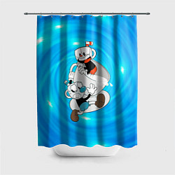 Шторка для душа Две чашечки Cupheadг, цвет: 3D-принт