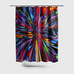 Шторка для душа Color pattern Impressionism, цвет: 3D-принт