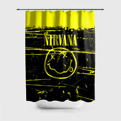 Шторка для душа NIRVANA гранж, цвет: 3D-принт