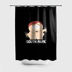 Шторка для душа Южный парк - Эрик с гантелями, цвет: 3D-принт