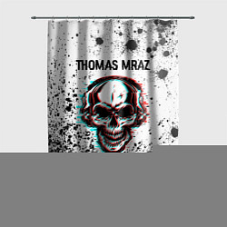 Шторка для душа Thomas Mraz - ЧЕРЕП - Краска, цвет: 3D-принт