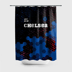 Шторка для душа CHELSEA Chelsea Est 1905 Графика, цвет: 3D-принт