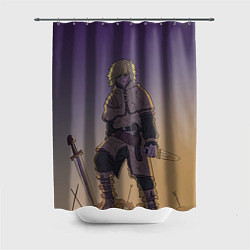 Шторка для душа Торфинн на холме, цвет: 3D-принт