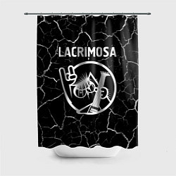 Шторка для душа Lacrimosa КОТ Трещины, цвет: 3D-принт