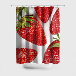 Шторка для душа Strawberries, цвет: 3D-принт