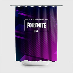 Шторка для душа Fortnite Gaming Champion: рамка с лого и джойстико, цвет: 3D-принт