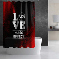 Шторка для душа Mass Effect Love Классика, цвет: 3D-принт — фото 2