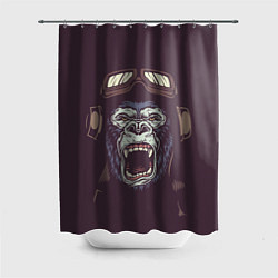 Шторка для ванной Орущая горилла