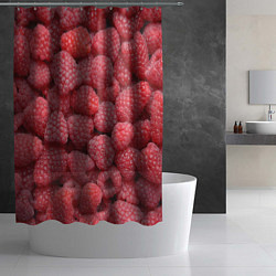 Шторка для душа Малина - ягоды, цвет: 3D-принт — фото 2