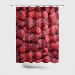 Шторка для душа Малина - ягоды, цвет: 3D-принт