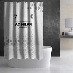 Шторка для душа AC Milan Champions Униформа, цвет: 3D-принт — фото 2