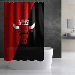 Шторка для душа Chicago Bulls NBA, цвет: 3D-принт — фото 2