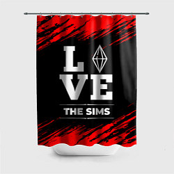 Шторка для душа The Sims Love Классика, цвет: 3D-принт