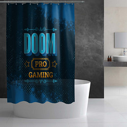 Шторка для душа Игра Doom: pro gaming, цвет: 3D-принт — фото 2