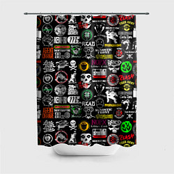 Шторка для душа Inscriptions in English quotes, цвет: 3D-принт