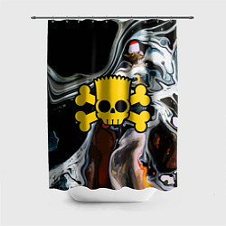 Шторка для душа Череп Барта Симпсона!, цвет: 3D-принт