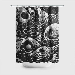 Шторка для душа Тёмный космический паттерн, цвет: 3D-принт