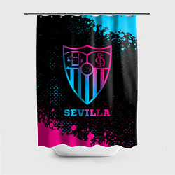 Шторка для душа Sevilla - neon gradient, цвет: 3D-принт