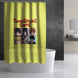 Шторка для душа Tomodachi Game: аниме, цвет: 3D-принт — фото 2
