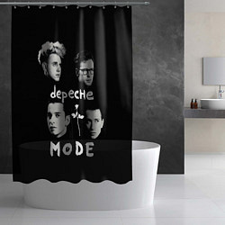 Шторка для душа Depeche Mode portrait, цвет: 3D-принт — фото 2