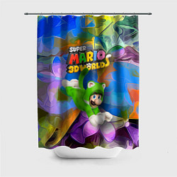Шторка для душа Luigi cat - Super Mario 3D World - Nintendo, цвет: 3D-принт