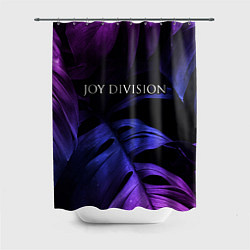 Шторка для душа Joy Division neon monstera, цвет: 3D-принт