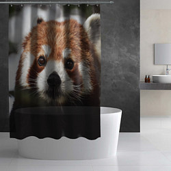 Шторка для душа Малая панда, цвет: 3D-принт — фото 2