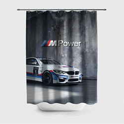 Шторка для душа BMW M4 GT4 - racing team - motorsport, цвет: 3D-принт