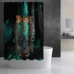 Шторка для душа Slipknot monster, цвет: 3D-принт — фото 2