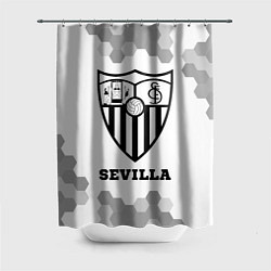 Шторка для душа Sevilla sport на светлом фоне, цвет: 3D-принт