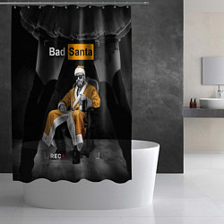 Шторка для душа Bad Santa REC, цвет: 3D-принт — фото 2