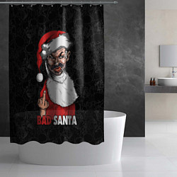 Шторка для душа Fuck you, bad Santa, цвет: 3D-принт — фото 2