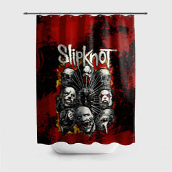 Шторка для душа Slipknot rock, цвет: 3D-принт