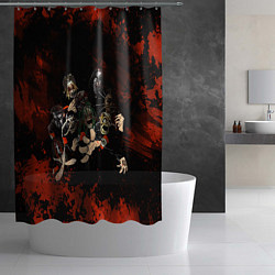 Шторка для душа Slipknot art, цвет: 3D-принт — фото 2
