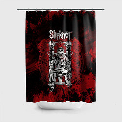 Шторка для душа Slipknot - скелет, цвет: 3D-принт