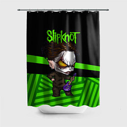 Шторка для душа Slipknot dark green, цвет: 3D-принт