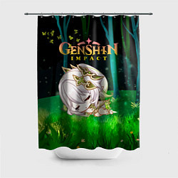 Шторка для душа Нахида прилегла в лесу, цвет: 3D-принт