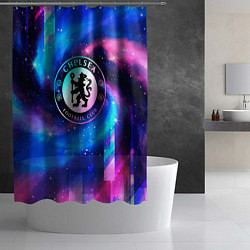 Шторка для душа Chelsea неоновый космос, цвет: 3D-принт — фото 2