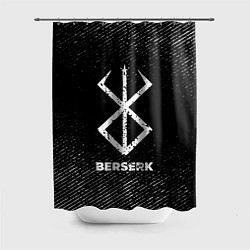 Шторка для душа Berserk с потертостями на темном фоне, цвет: 3D-принт