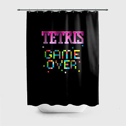 Шторка для душа Tetris - Game Over, цвет: 3D-принт