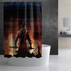 Шторка для душа Sekiro: Shadows Die Twice, цвет: 3D-принт — фото 2