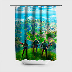 Шторка для душа Фортнайт, цвет: 3D-принт
