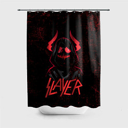 Шторка для душа Slayer - рок 80-х, цвет: 3D-принт