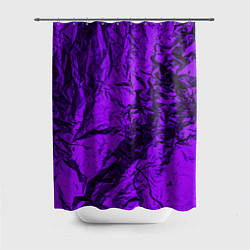 Шторка для душа Фиолетовая фольга, цвет: 3D-принт