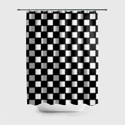 Шторка для душа Шахматная доска, цвет: 3D-принт