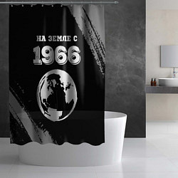 Шторка для душа На Земле с 1966: краска на темном, цвет: 3D-принт — фото 2