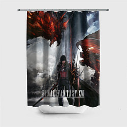 Шторка для душа Клайв и Феникс Final fantasy 16, цвет: 3D-принт
